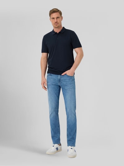 Brax modern fit jeans van katoenmix model 'Chuck' Jeansblauw - 1