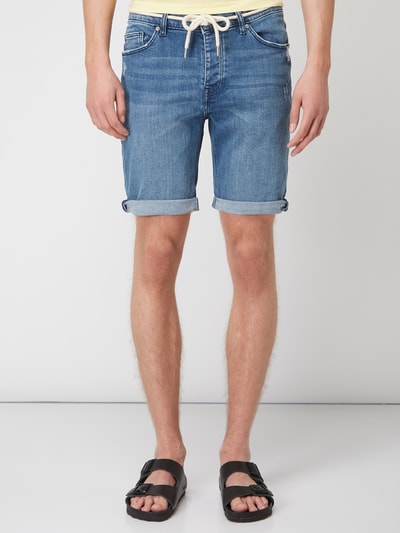 REVIEW Jeansshorts mit Gürtel  Blau 4