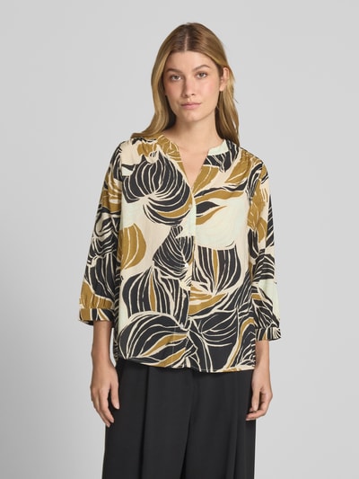Tom Tailor Loose fit blouse van een mix van katoen en modal Zwart - 4