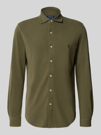 Polo Ralph Lauren Slim Fit Freizeithemd aus reiner Baumwolle Oliv 1