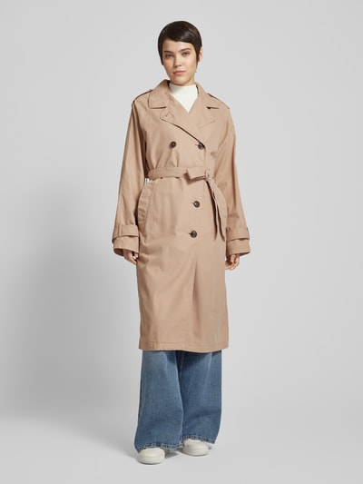 Frieda & Freddies Trenchcoat met reverskraag, model 'Marni' Beige - 4