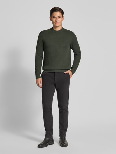 SELECTED HOMME Regular Fit Pullover aus reiner Baumwolle Modell 'DANE' Oliv 1