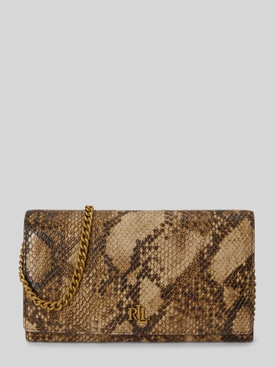 Lauren Ralph Lauren Clutch aus echtem Leder Modell 'ADAIR II-WALLET' Beige 1