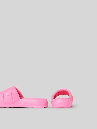 Kenzo Slides mit Label-Print Pink 3