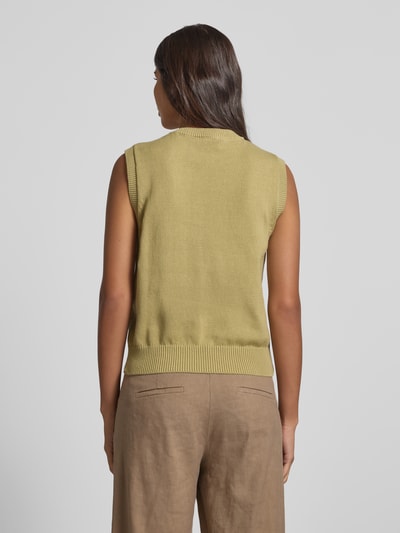 Jake*s Collection Stricktop mit Rundhalsausschnitt Schilf 5