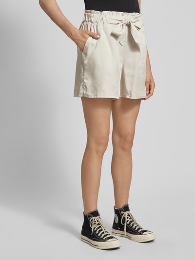 Tom Tailor Denim Shorts mit elastischem Bund Sand Melange 4