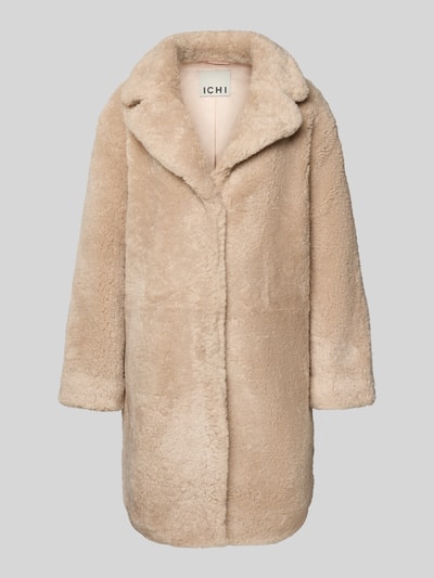 ICHI Płaszcz z futerka model ‘HIZALA’ Złamany biały 2