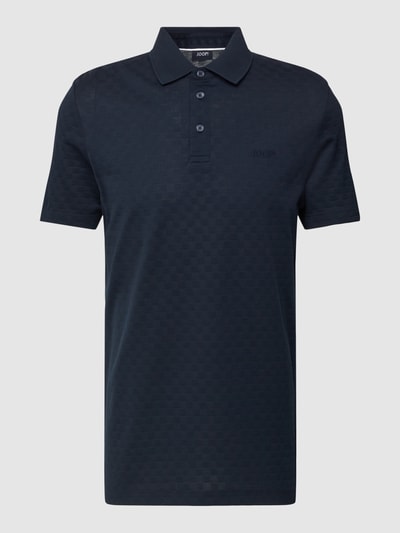 JOOP! Collection Poloshirt mit Strukturmuster Modell 'Pacay' Blau 2