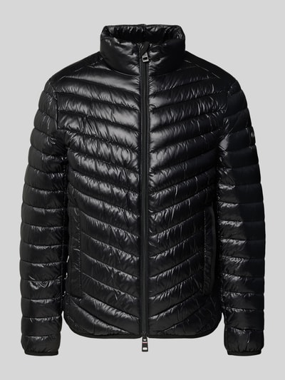 Tom Tailor Regular fit gewatteerd jack met mesh details Zwart - 2