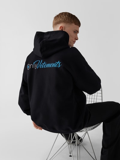 VETEMENTS Oversized Hoodie mit Brand-Print Black 3