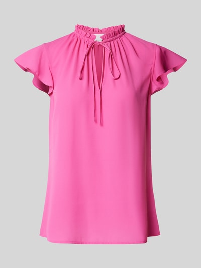 Jake*s Collection Blouseshirt met vleermuismouwen Fuchsia - 2