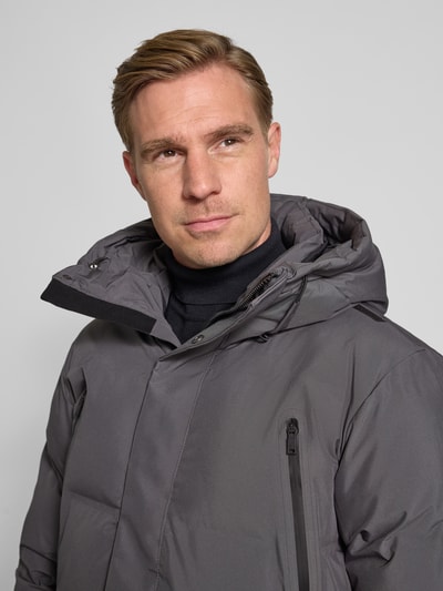 khujo Steppmantel mit Brusttaschen Modell 'Morse2' Graphit 3