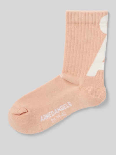 Armedangels Socken mit Logo-Detail Modell 'SAAMUS' Rosa 1