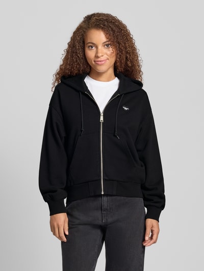 Carhartt Work In Progress Sweatjack met labelstitching Zwart - 4