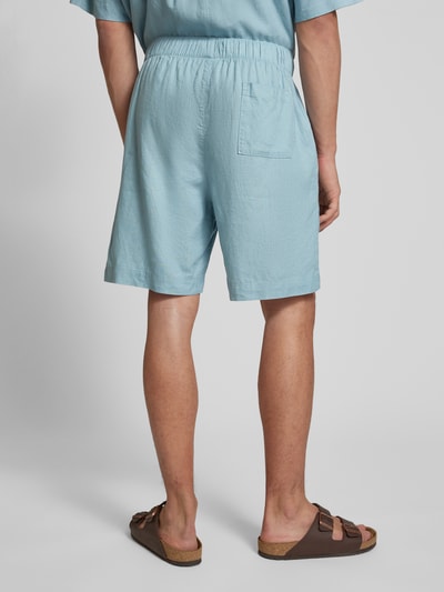 Calvin Klein Underwear Relaxed Fit Pyjama-Oberteil aus Leinen-Lyocell-Mix Eisblau 5