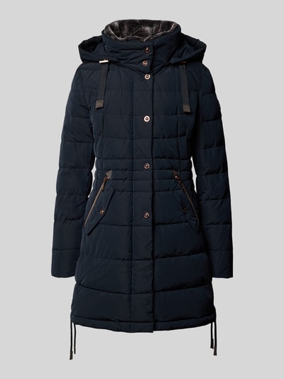 Gil Bret Steppmantel mit Stehkragen und Reißverschlusstaschen Dunkelblau 2