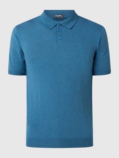 Zeybra Katoenen poloshirt  Rookblauw - 2