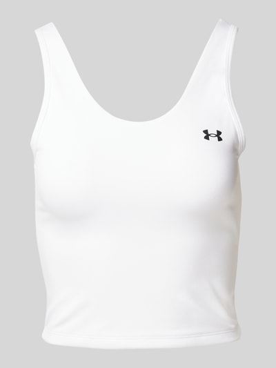 Under Armour Cropped Tanktop mit U-Boot-Ausschnitt Weiss 2