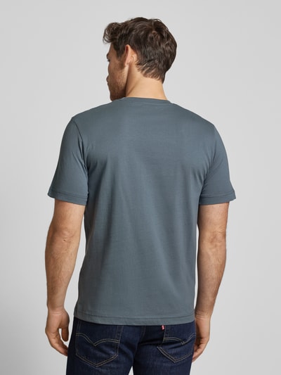 Tom Tailor Regular fit T-shirt met 1/2-mouwen van puur katoen Rookblauw - 5