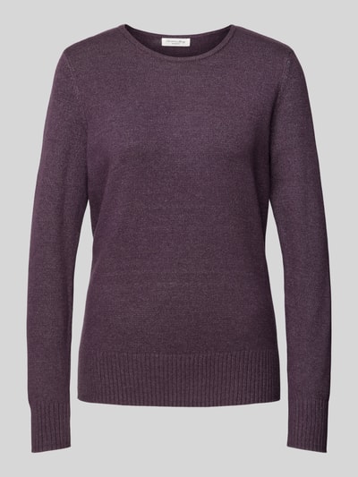 Christian Berg Woman Gebreide pullover met ribboorden, model 'Aliv' Paars gemêleerd - 2