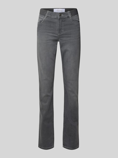 Angels Slim fit jeans met elastische band Lichtgrijs - 2
