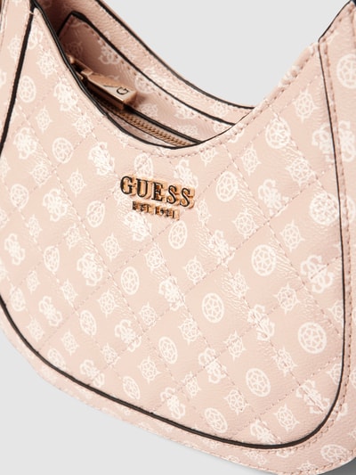 Guess Torba hobo z detalem z logo model ‘ABEY’ Różowawy 3