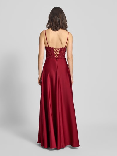 Mascara Abendkleid mit Herz-Ausschnitt Dunkelrot 5