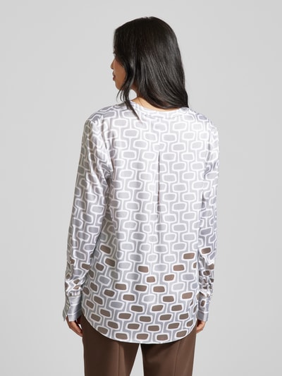 Herzensangelegenheit Blouse met tuniekkraag Zilver - 5