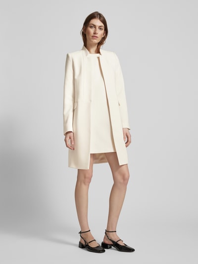 Jake*s Collection Lange blazer met reverskraag Ecru - 1