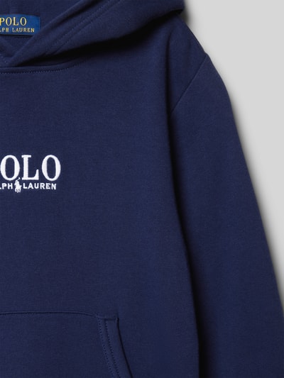 Polo Ralph Lauren Teens Hoodie met labelstitching Marineblauw - 2