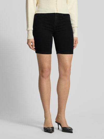 ONLY Slim Fit Jeansshorts mit fixiertem Umschlag Modell 'RAIN' Black 4