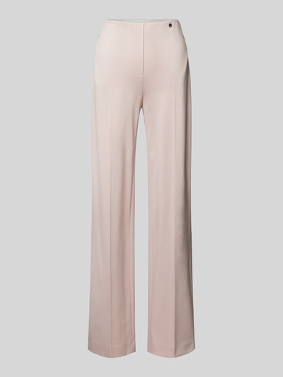 Marc Cain Regular fit stoffen broek met persplooien Roze - 2