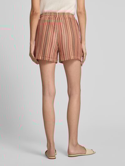 Vero Moda Loose Fit Shorts mit Allover-Muster Modell 'DEMI' Hellbraun 5