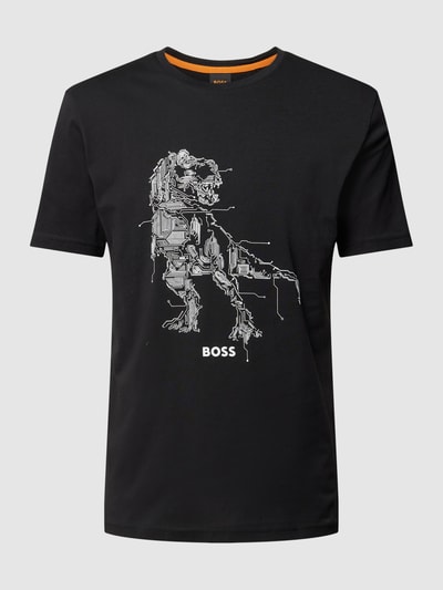 BOSS Orange T-Shirt mit Motiv-Print Modell 'TeRassic' Black 2