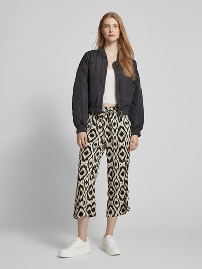 Only Stoffen broek met tailleriem, model 'NOVA' Zwart - 1