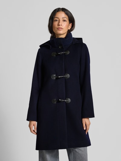 ICONS Cinzia Rocca Wollen jas met kasjmier Marineblauw - 4
