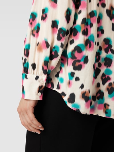 Brax Overhemdblouse met all-over print Zand - 3