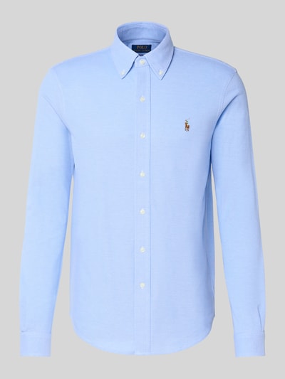 Polo Ralph Lauren Freizeithemd mit Knopfleiste Hellblau 2