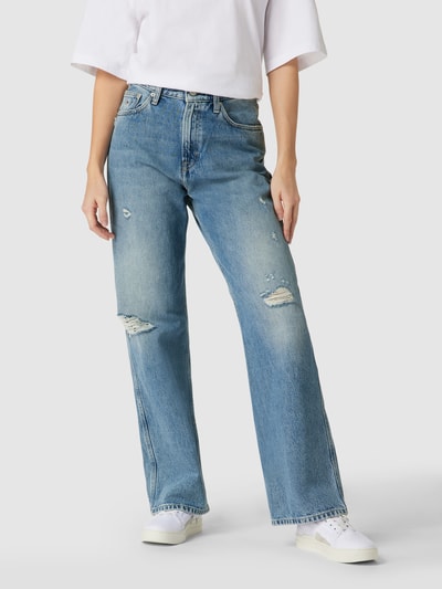 Tommy Jeans Loose fit jeans met destroyed-effecten, model 'Betsy' Jeansblauw - 4