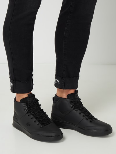 Lacoste High Top Sneaker aus Leder Modell 'Explorateur' - wasserabweisend Black 3