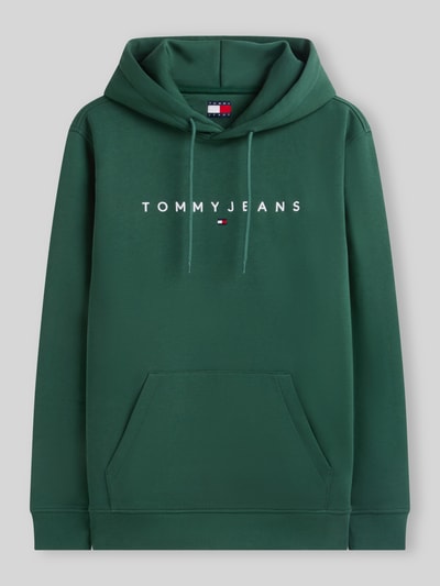 Tommy Jeans Regular fit hoodie met logo-opschrift Donkergroen - 2