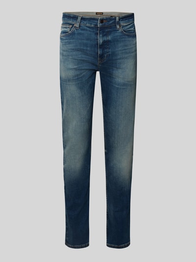 BOSS Orange Slim Fit Jeans aus Baumwoll-Mix Modell 'DELAWARE' Jeansblau 2