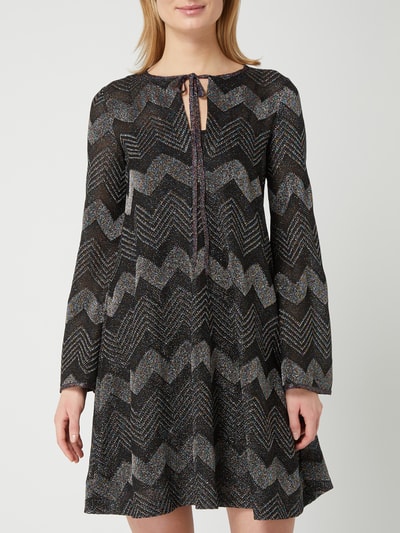 M Missoni Jurk met effectgaren Zwart - 4