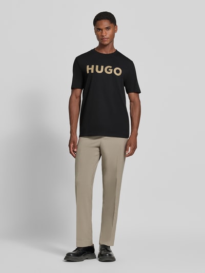 HUGO Regular Fit T-Shirt aus reiner Baumwolle Modell 'Dulivio_U263' Black 1