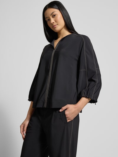 Marc Cain HOODIE met Labelprint BLACK - 3