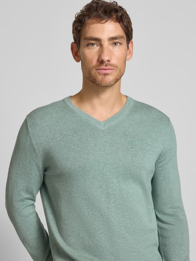 Tom Tailor Regular fit pullover van puur katoen  Mintgroen - 3