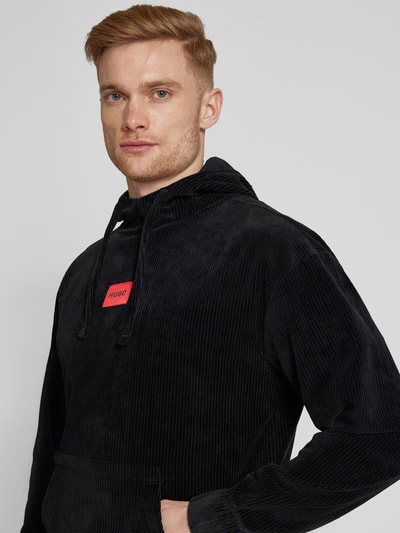 HUGO Hoodie mit Kapuze Modell 'Velvet' Black 3