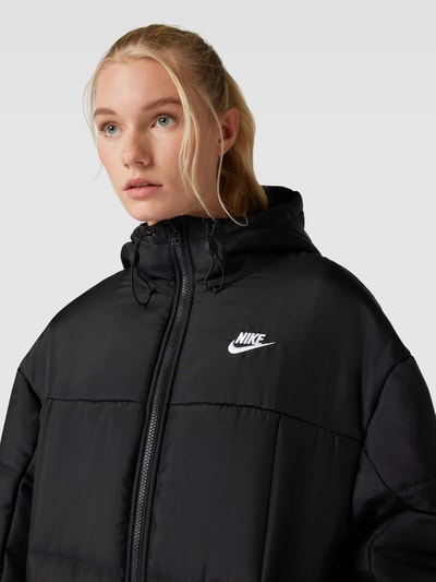 Nike Parka pikowana z haftem z logo Czarny 3