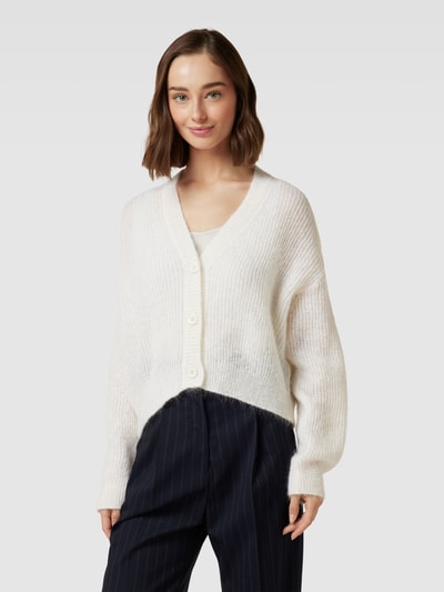 MaxMara Leisure Cardigan met extra brede schouders, model 'RUGIADA' Offwhite - 4