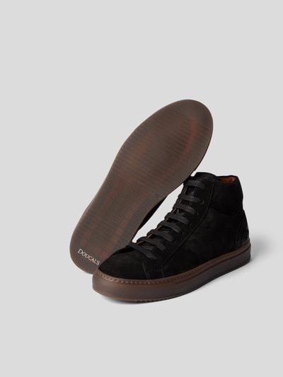 Doucal's High-Top-Sneaker aus Leder Schwarz 6